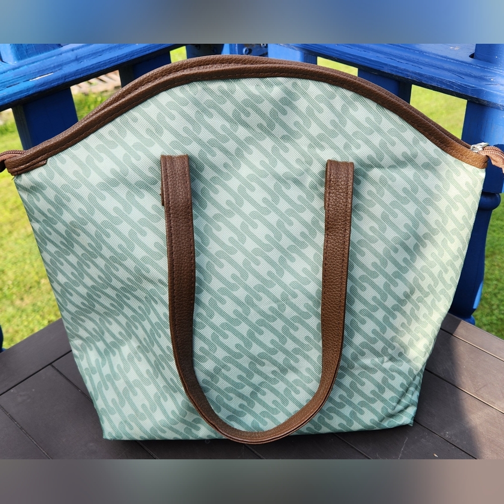 Ecoone Large Capacity Insulated Lunch Tote Sage Color - Picture 2 of 10
